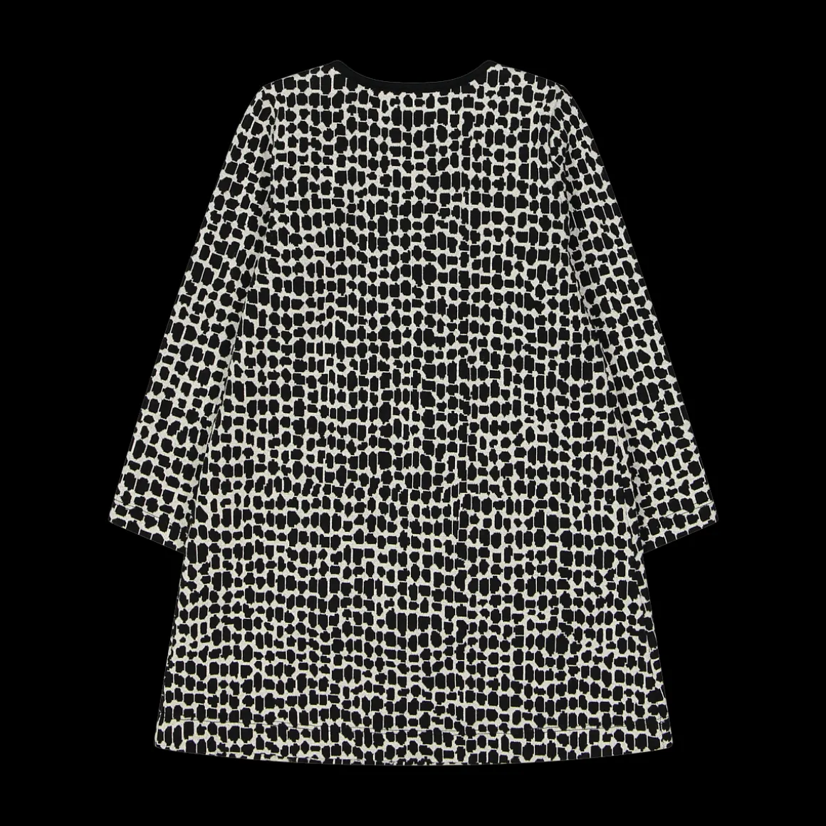 Abito bambina a trapezio in maglia jacquard