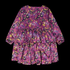 Abito bambina in raso stampato