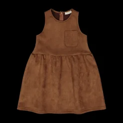 Abito bambina in scamosciato