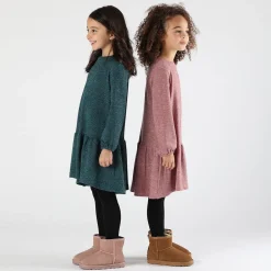 Abito bambina maglia soft lurex