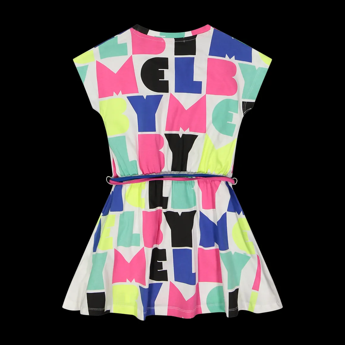 Abito con stampa all over colorata da bambina