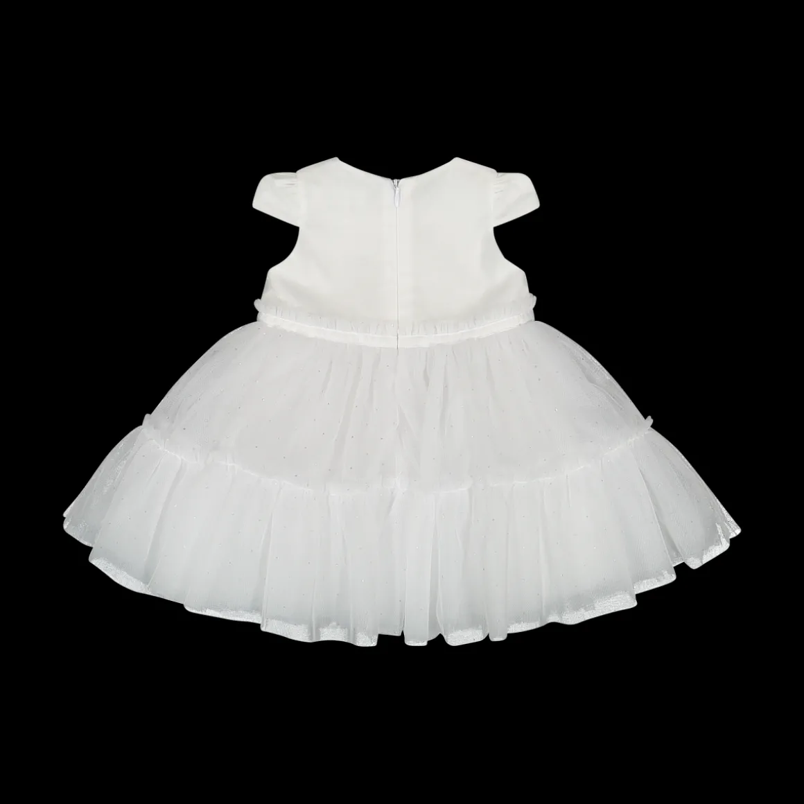 Abito da bambina in tulle con punti luce in glitter