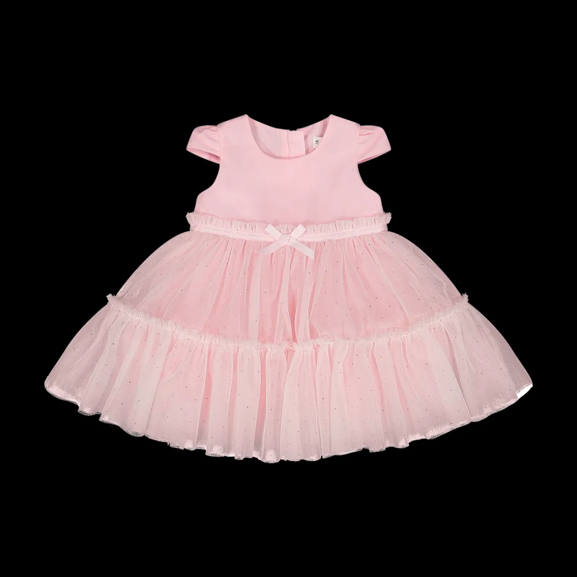 Abito da bambina in tulle con punti luce in glitter
