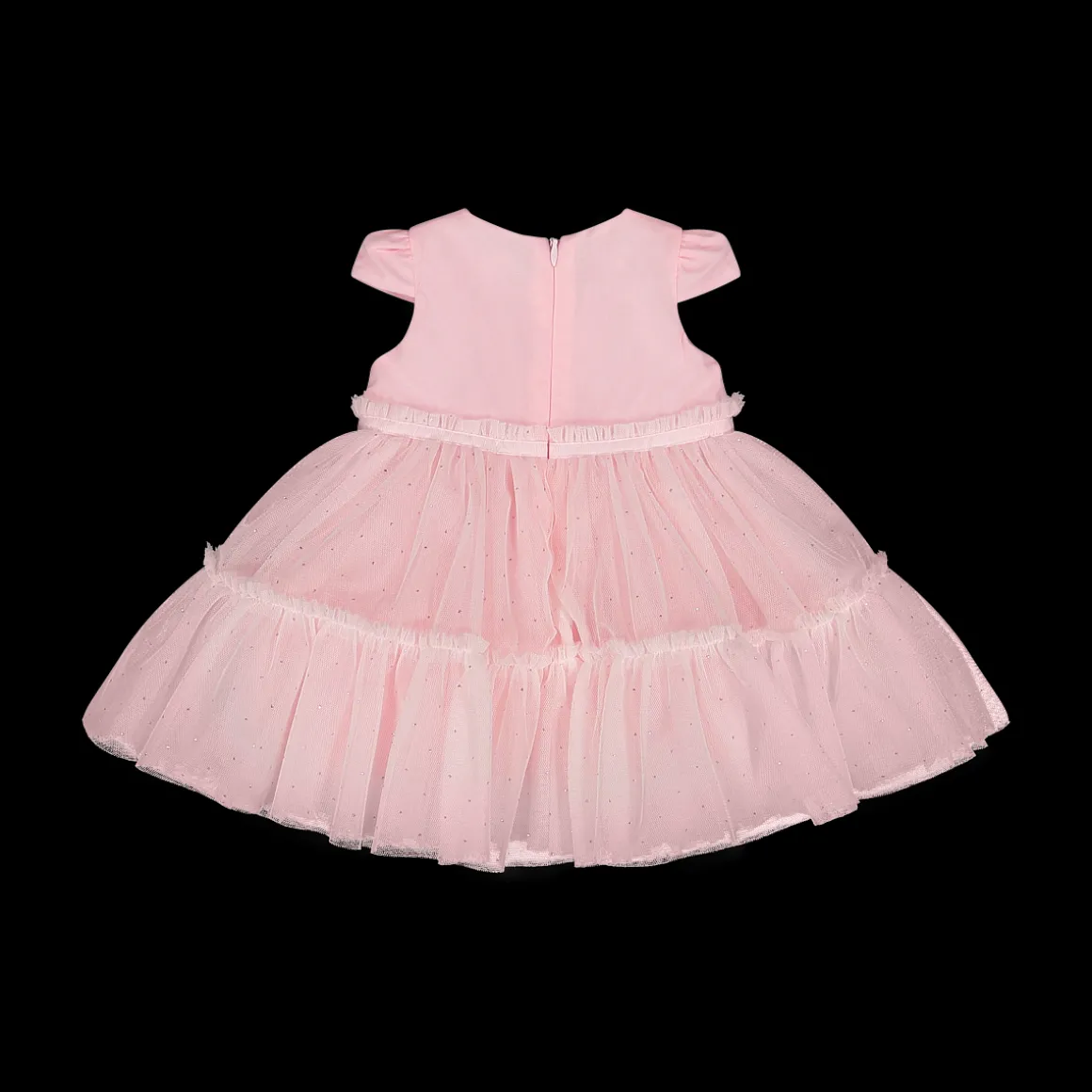 Abito da bambina in tulle con punti luce in glitter
