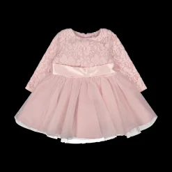 Abito da cerimonia in pizzo e tulle da bambina