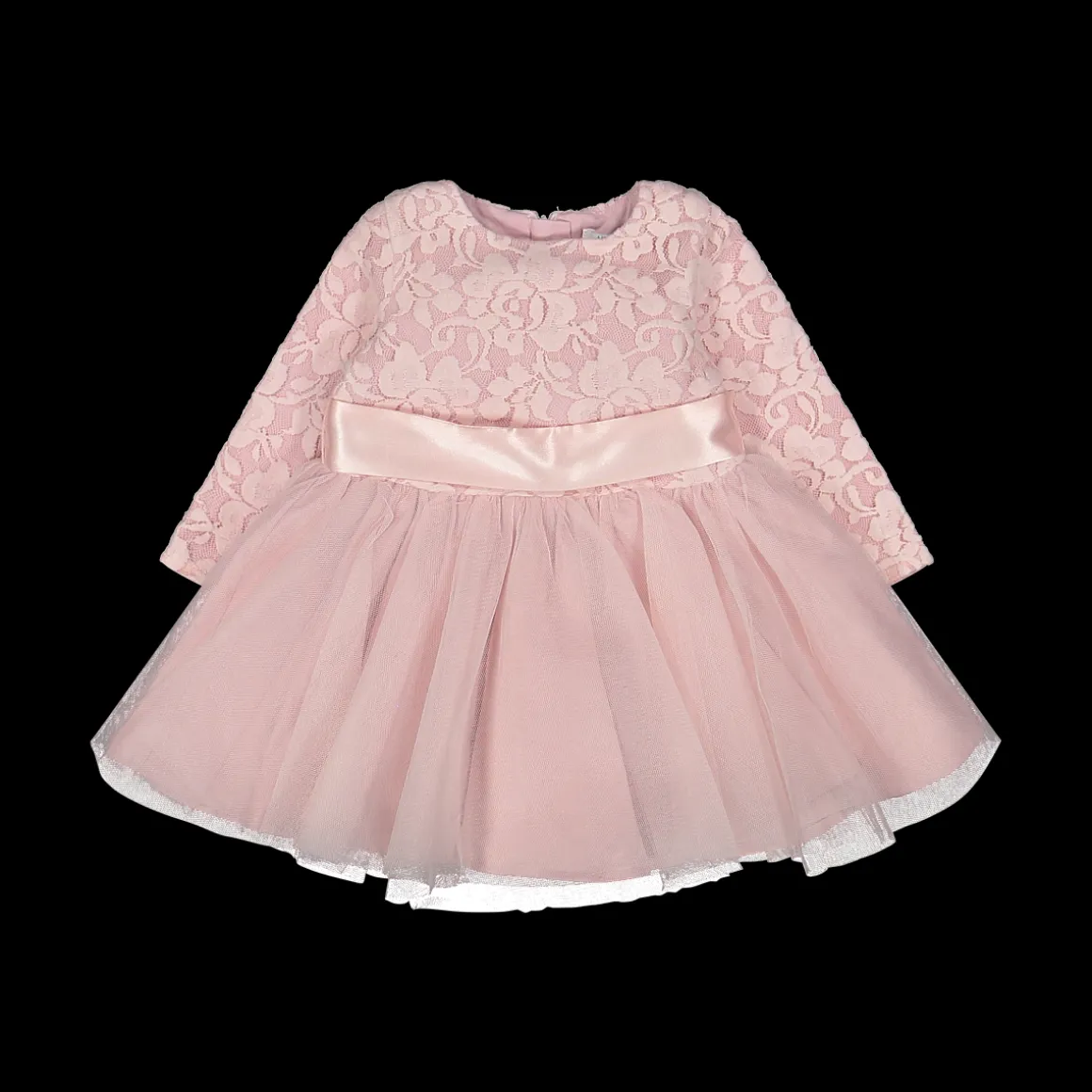 Abito da cerimonia in pizzo e tulle da bambina