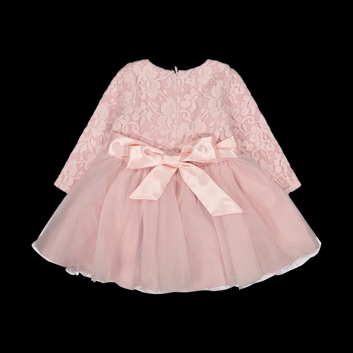 Abito da cerimonia in pizzo e tulle da bambina