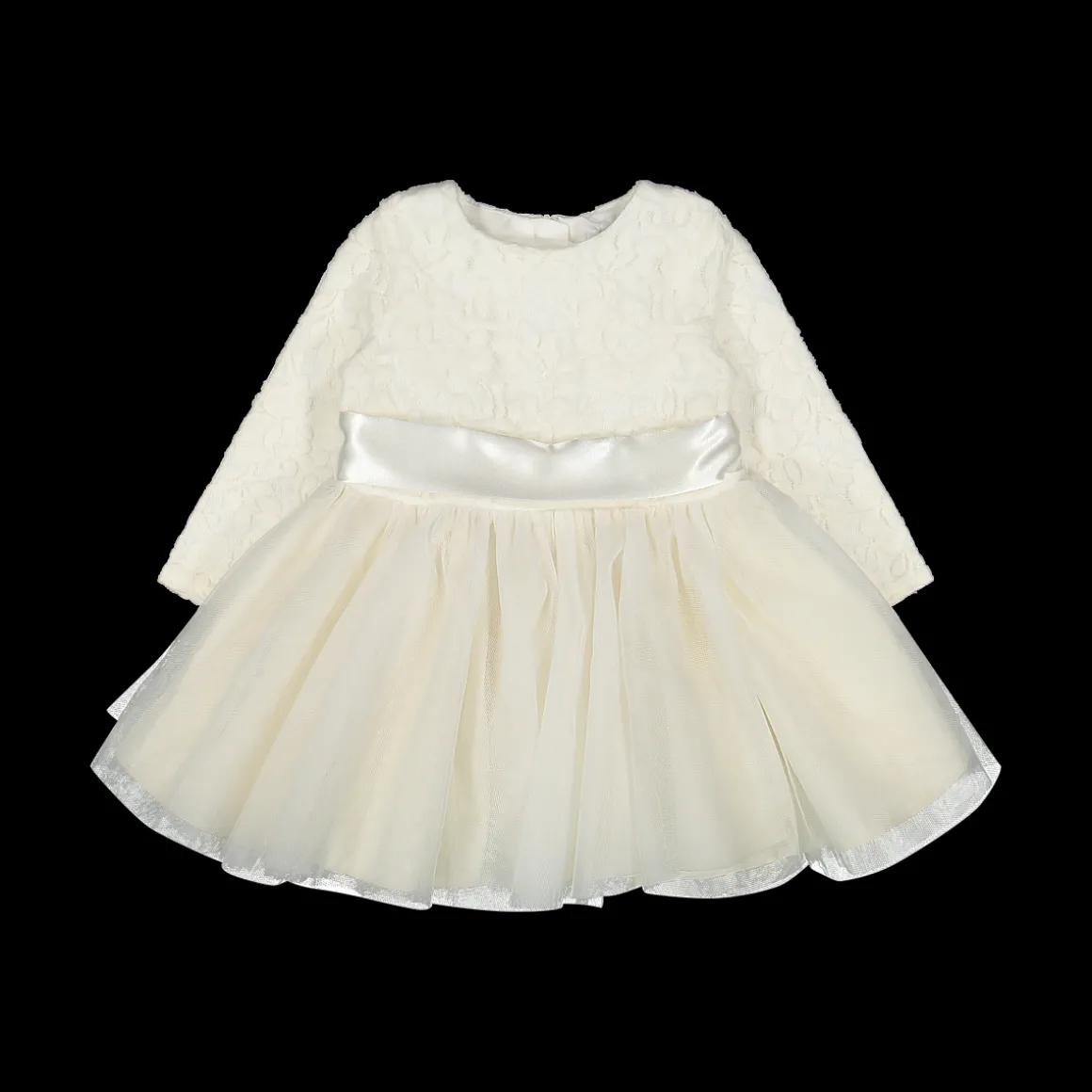 Abito da cerimonia in pizzo e tulle da bambina