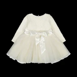 Abito da cerimonia in pizzo e tulle da bambina