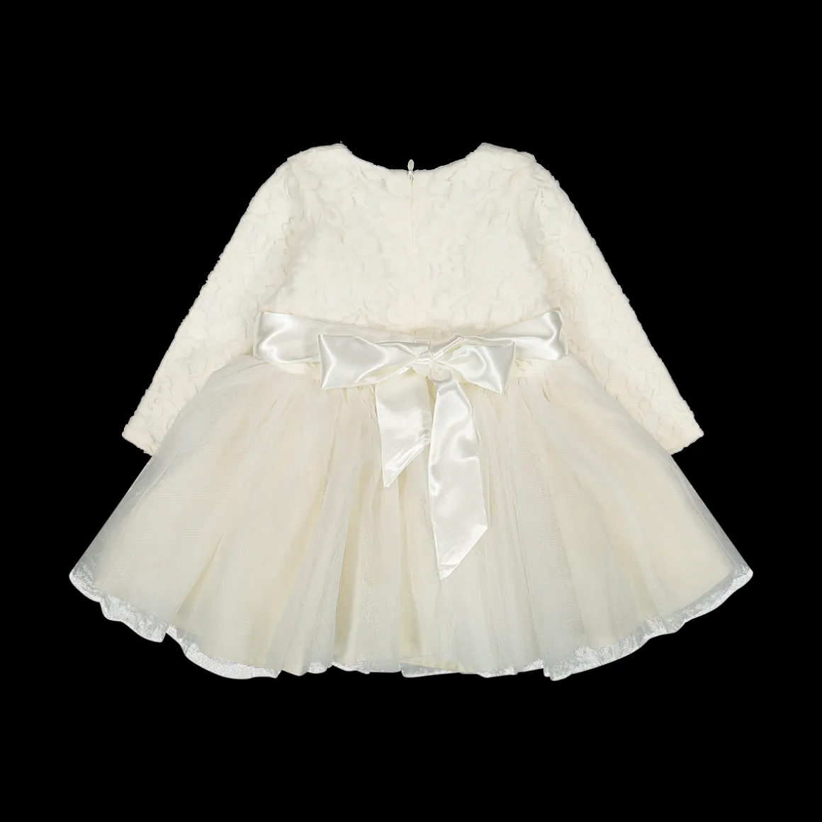 Abito da cerimonia in pizzo e tulle da bambina