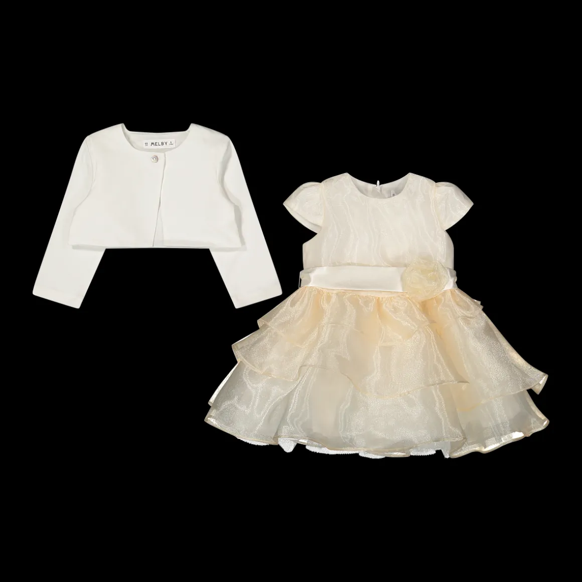 Abito elegante da bambina in organza