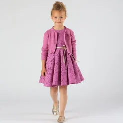 Abito elegante in pizzo da bambina