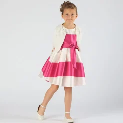 Abito elegante in shantung da bambina