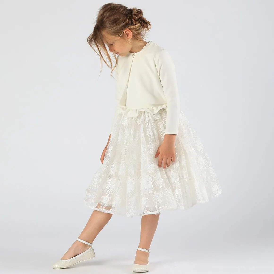 Abito elegante in tulle da bambina