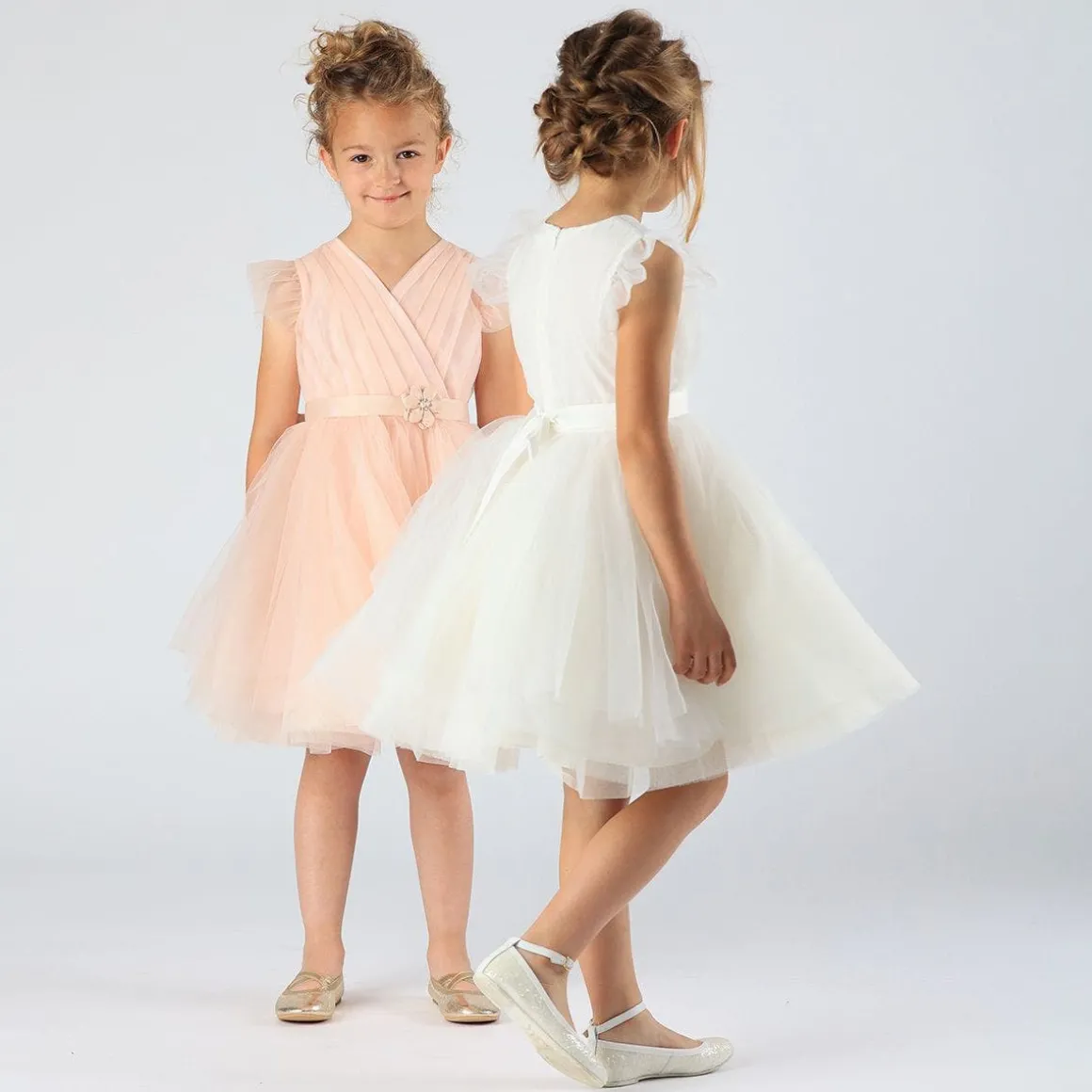 Abito elegante in tulle da bambina