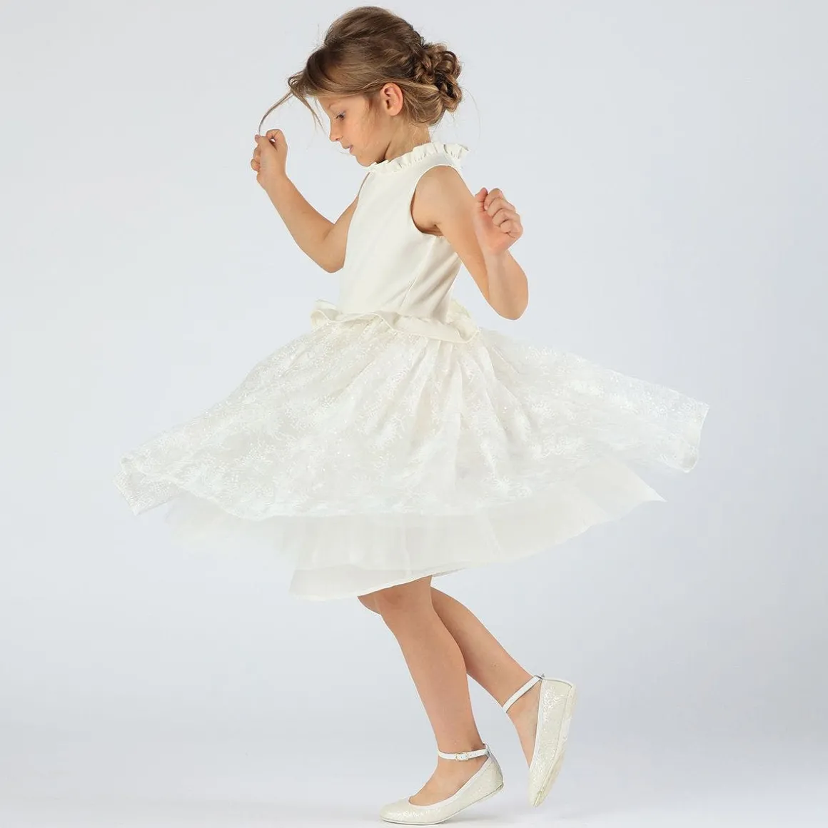 Abito elegante in tulle da bambina