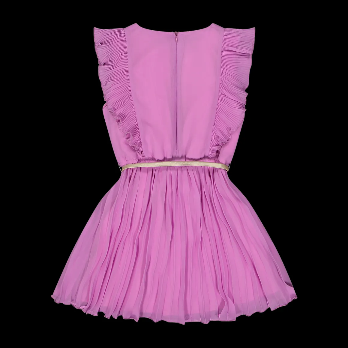 Abito in chiffon plissè da bambina