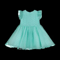 Abito in chiffon plumetis