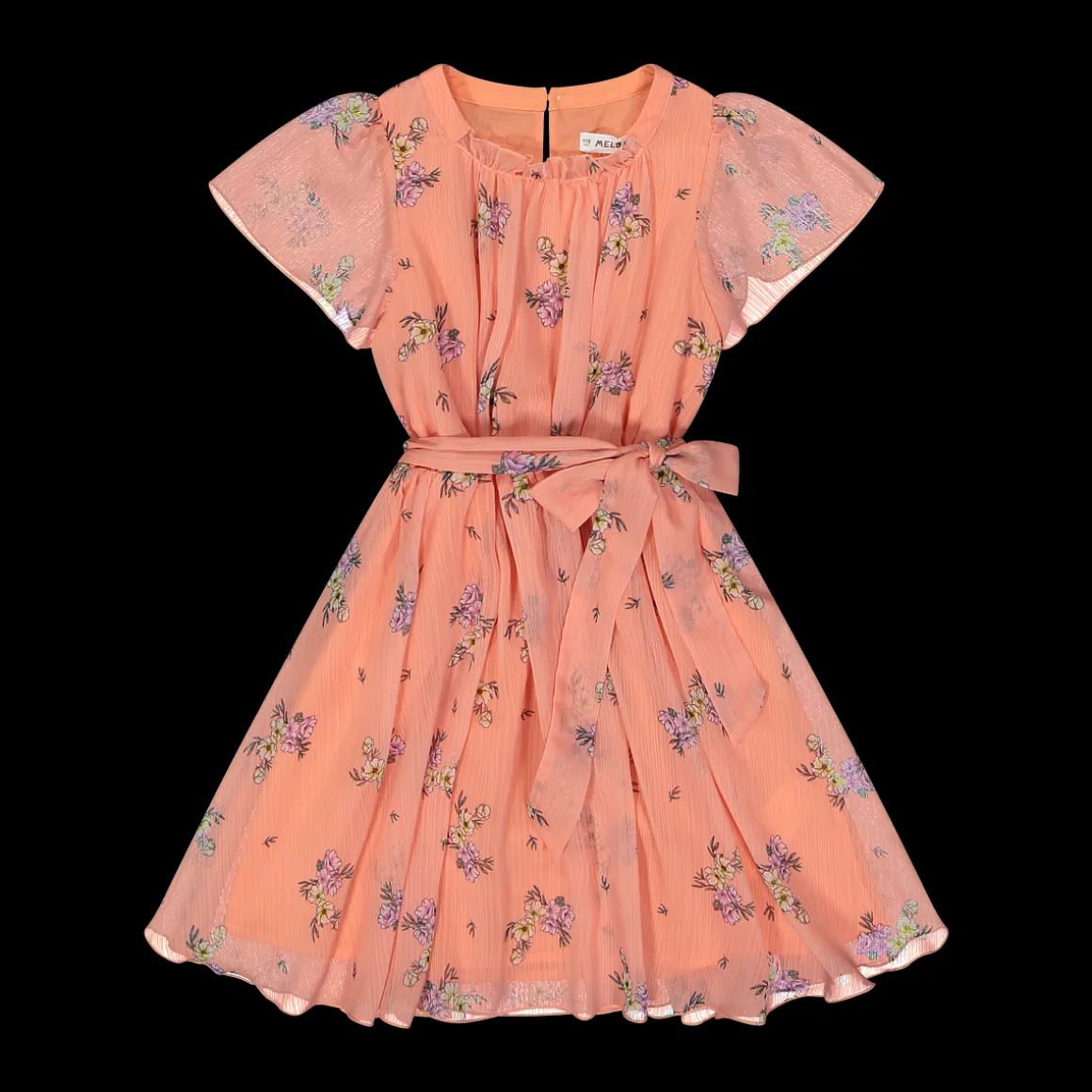 Abito in chiffon stampato