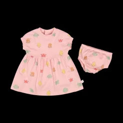 Abito in jersey bio con coulotte abbinata per neonata