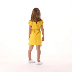 Abito in misto lino per bambina
