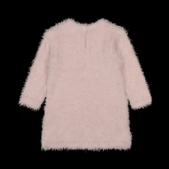 Abito in tricot effetto pelliccia da bambina