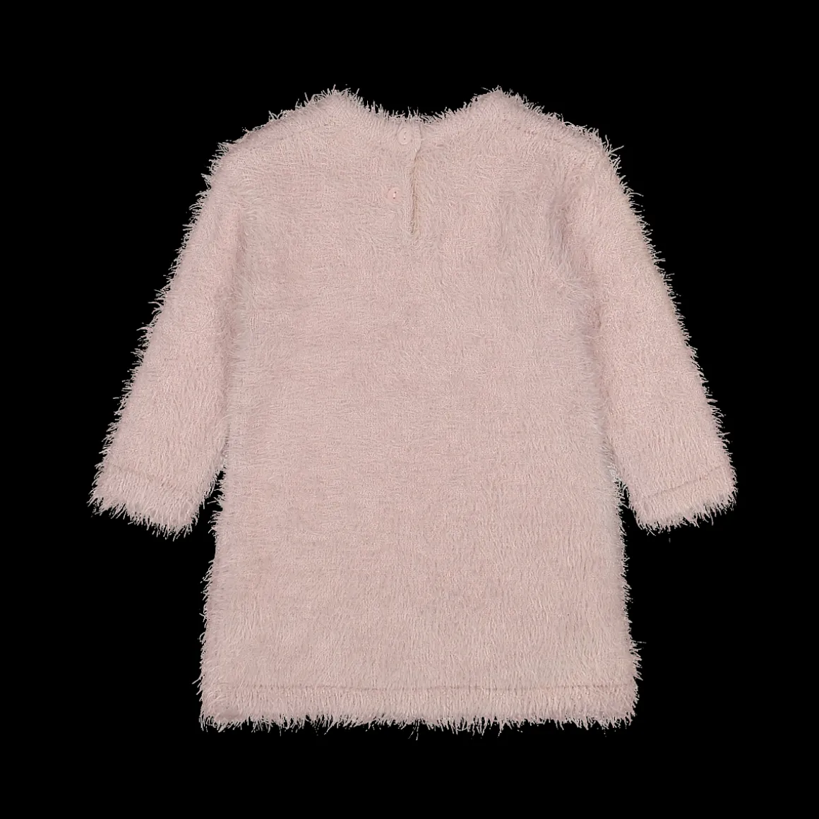 Abito in tricot effetto pelliccia da bambina