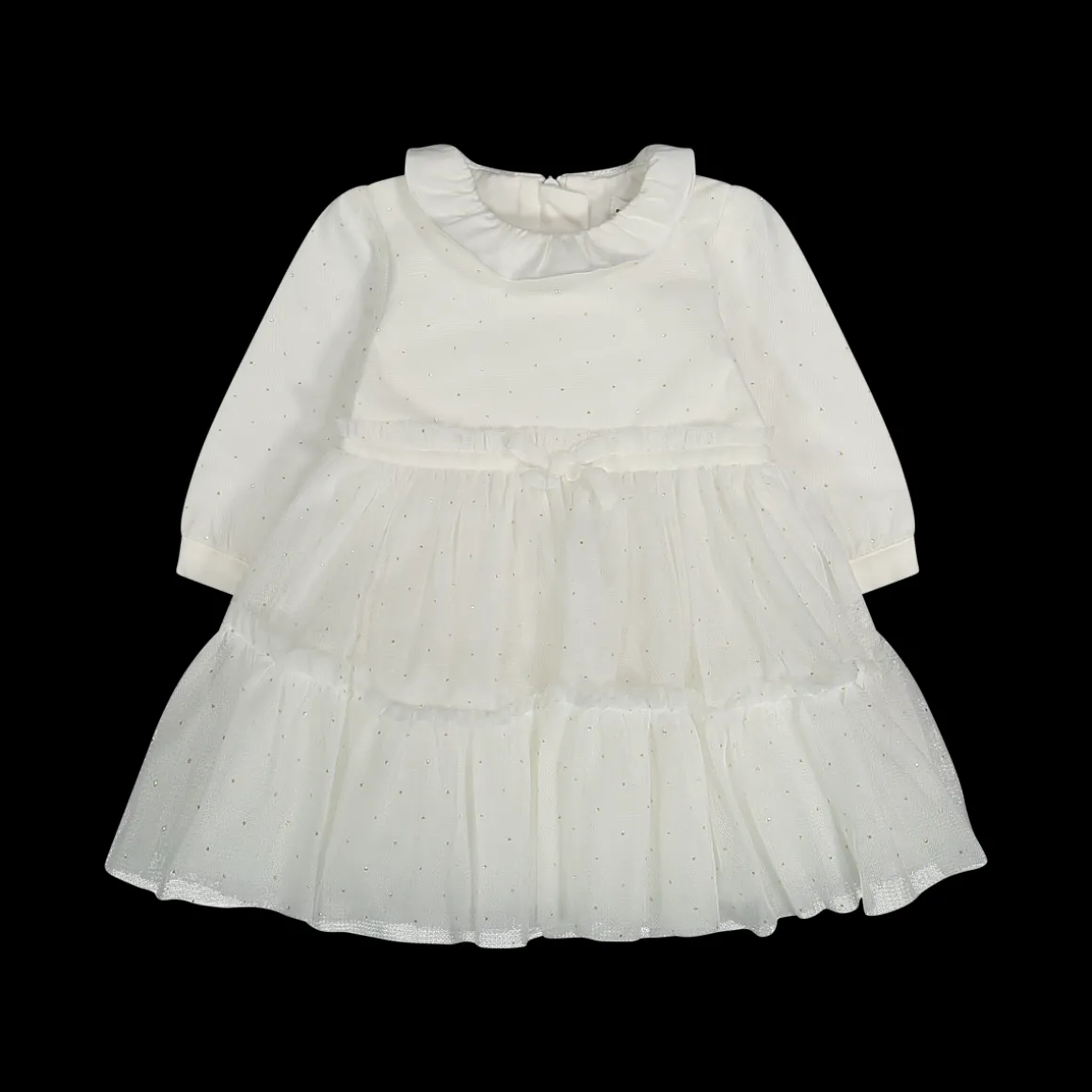 Abito in tulle con glitter da bambina
