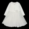 Abito in tulle ricamato per bambina