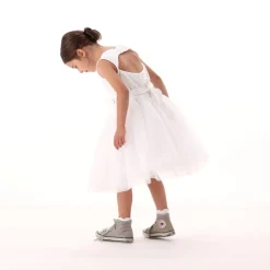 Abito in tulle ricamato per bambina
