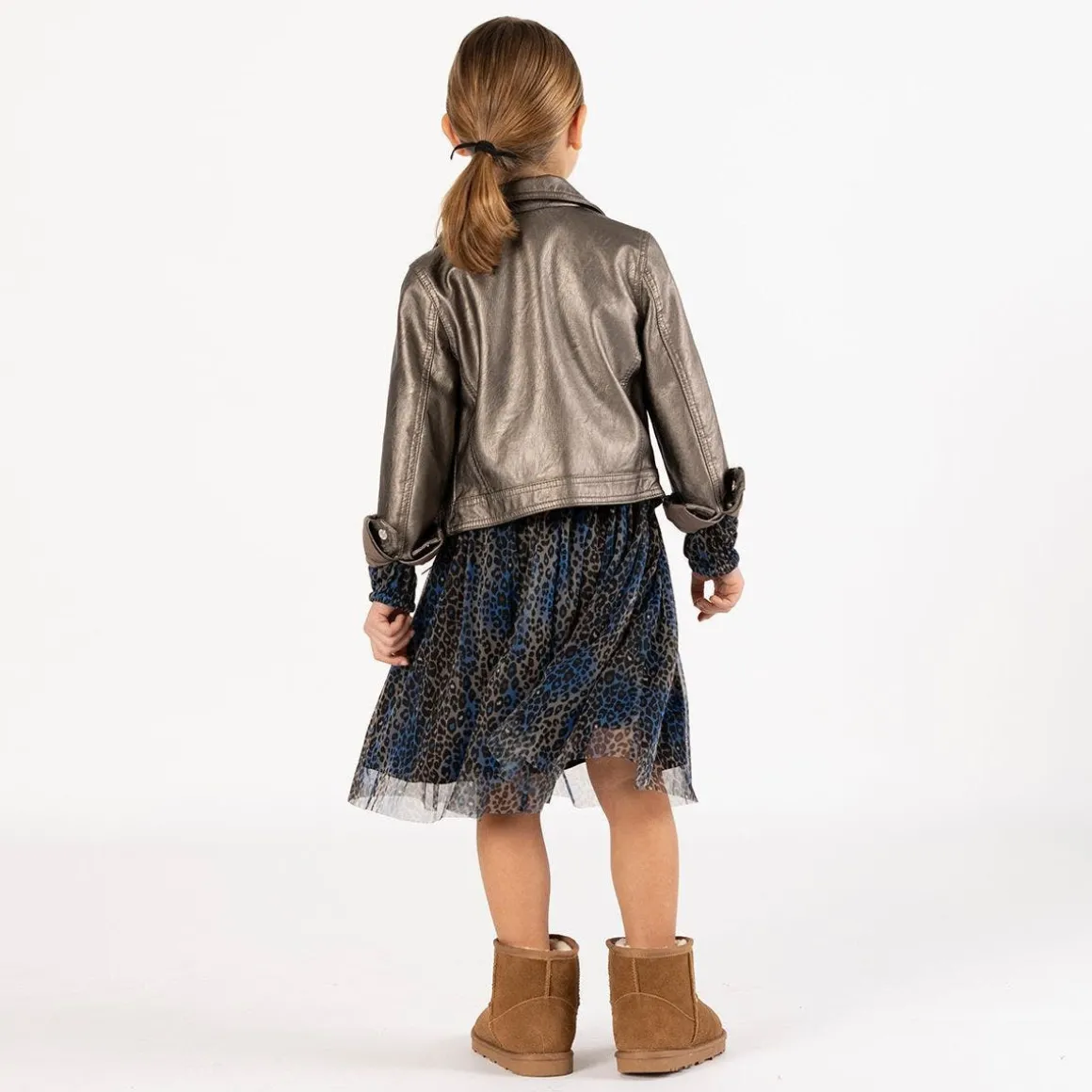Abito in tulle stampato per ragazza