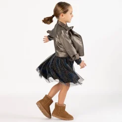 Abito in tulle stampato per ragazza