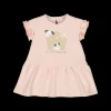 Abito jersey stretch manica corta per neonata