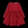 Abito manica lunga in pizzo da bambina
