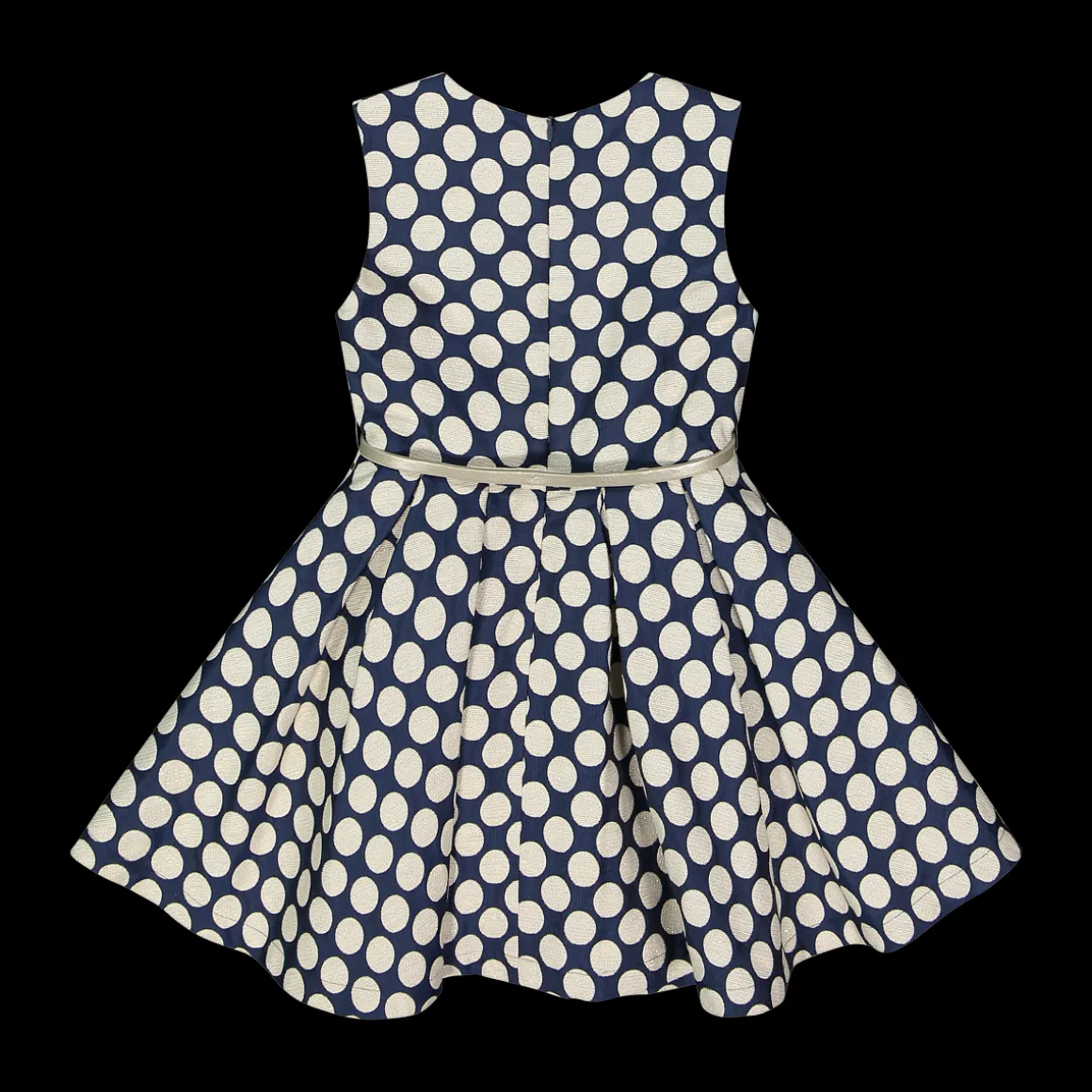 Abito senza maniche jacquard con farfalle