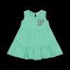 Abito smanicato in jersey stretch