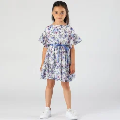 Abito stampato a fiori bambina