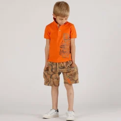 Bemuda in felpa stampato da bambino