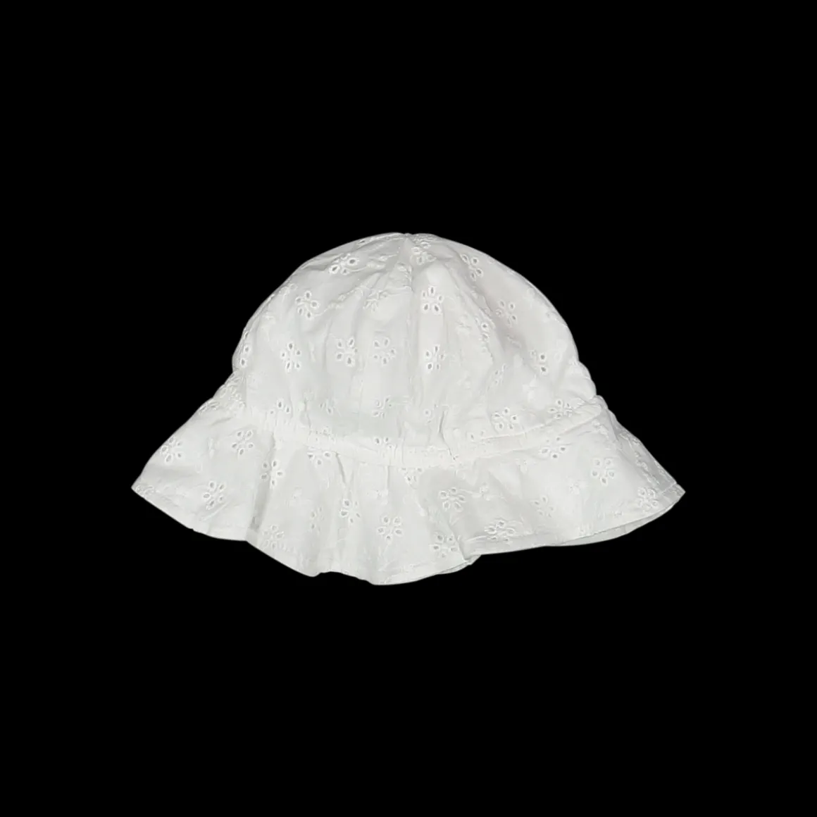 Beretto in sangallo per neonata