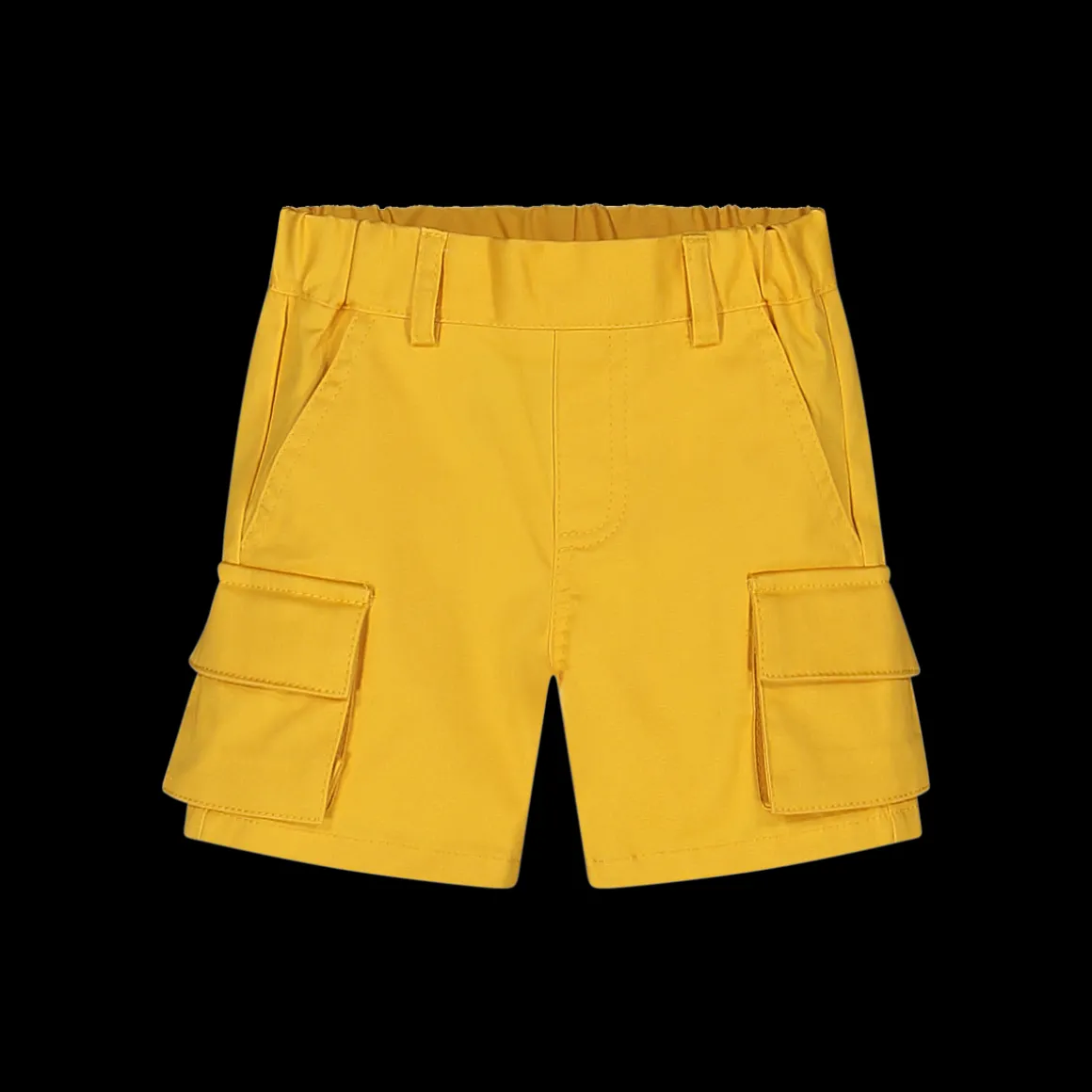 Bermuda cargo in gabardina elasticizzata bambino.