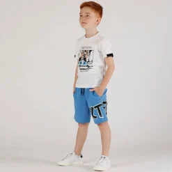 Bermuda con stampa da bambino