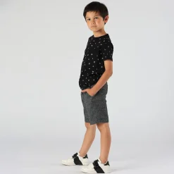 Bermuda da bambino in tessuto cotone/lino