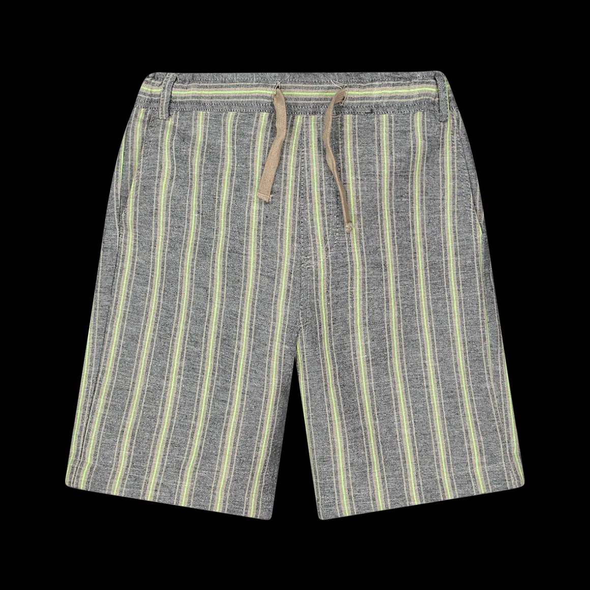 Bermuda elasticato con tessuto rigato da bambino