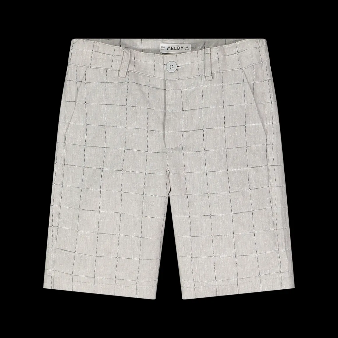 Bermuda grigio chiaro misto lino da bambino