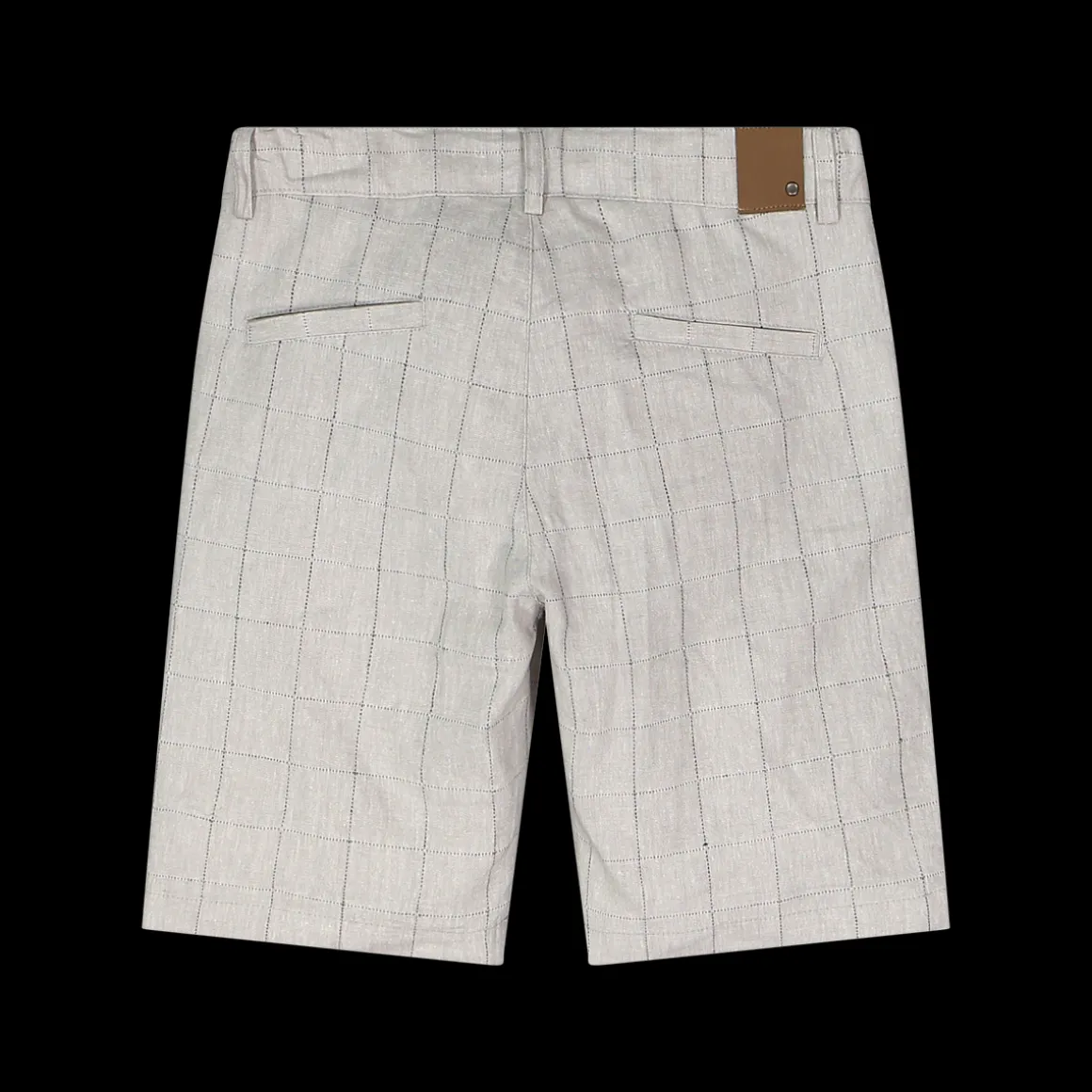 Bermuda grigio chiaro misto lino da bambino