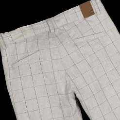 Bermuda grigio chiaro misto lino da bambino