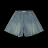 Bermuda in chambray per bambina