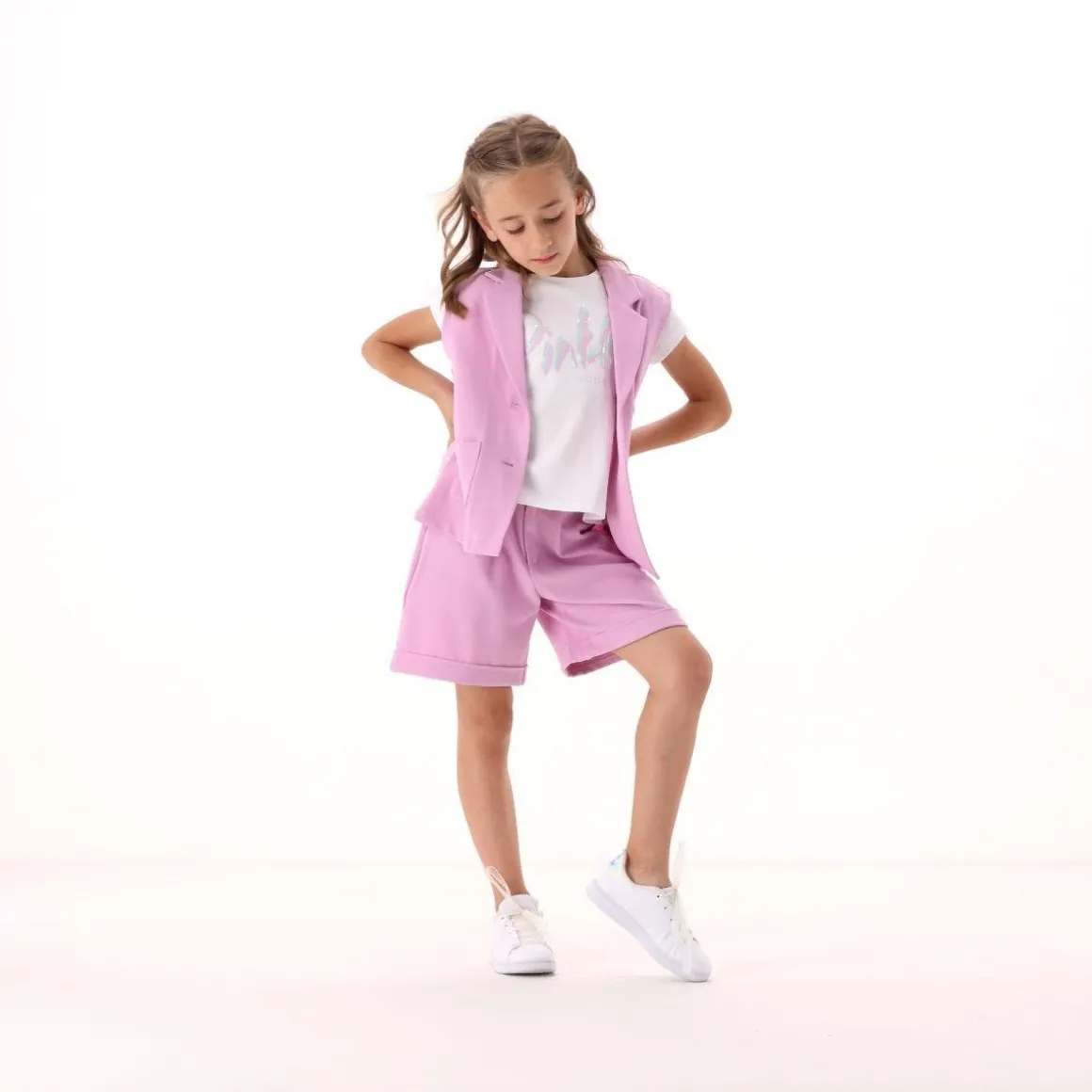 Bermuda in creponne per bambina