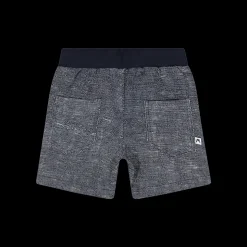 Bermuda in felpa con stampa effetto tessuto per bambino
