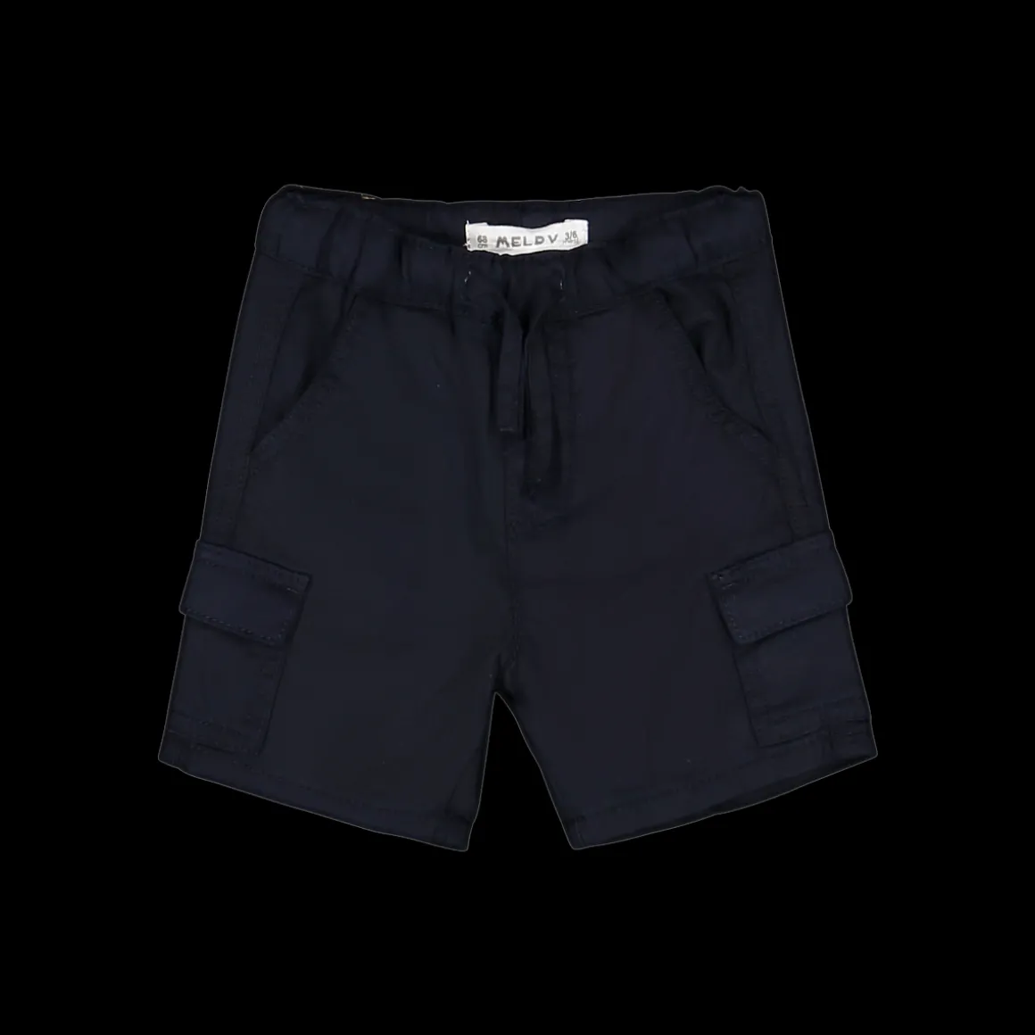 Bermuda in gabardina fiammata per neonato